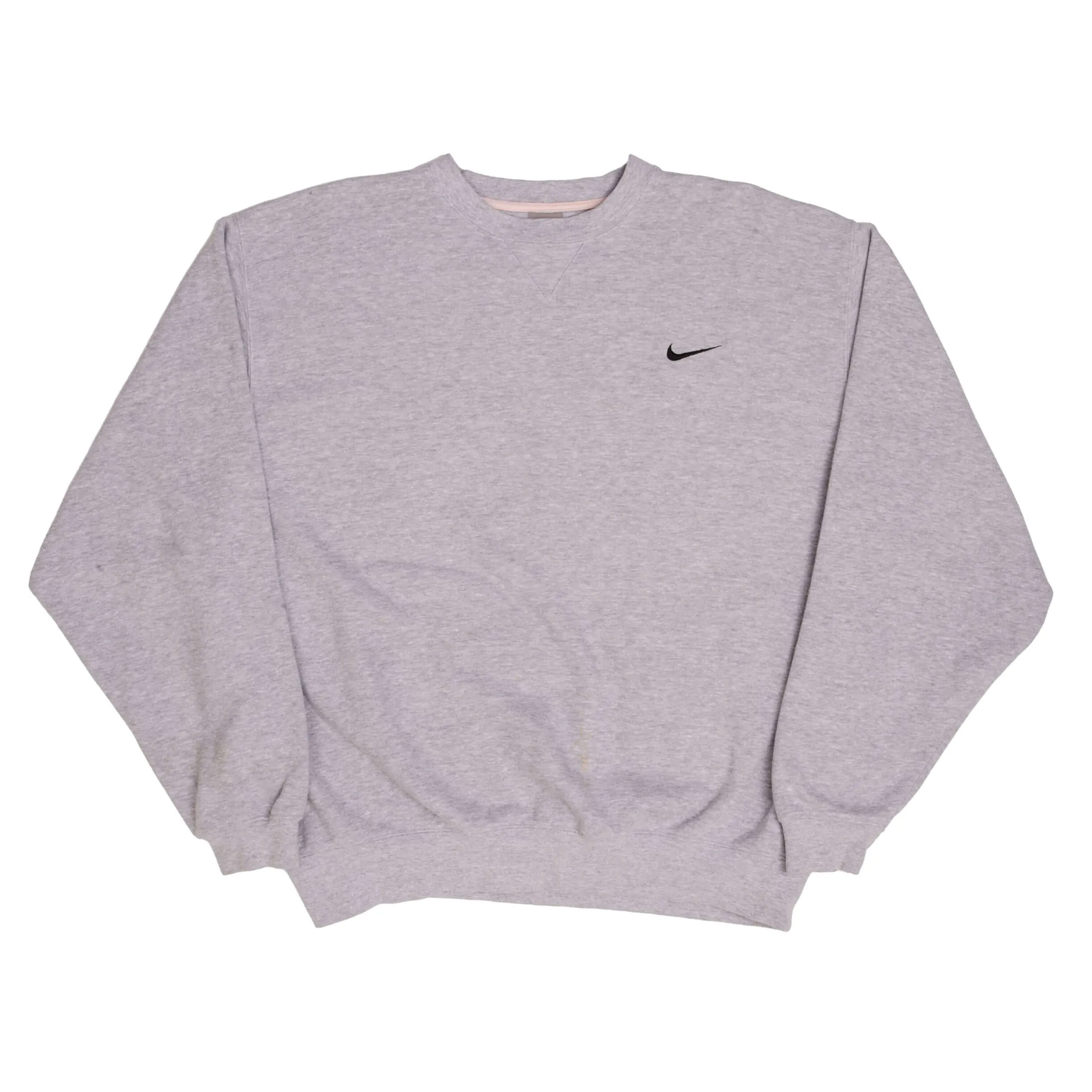 VINTAGE CLASSIC NIKE SWOOSH GREY HEAVYWEIGHT SWEATSHIRT 2000S XL