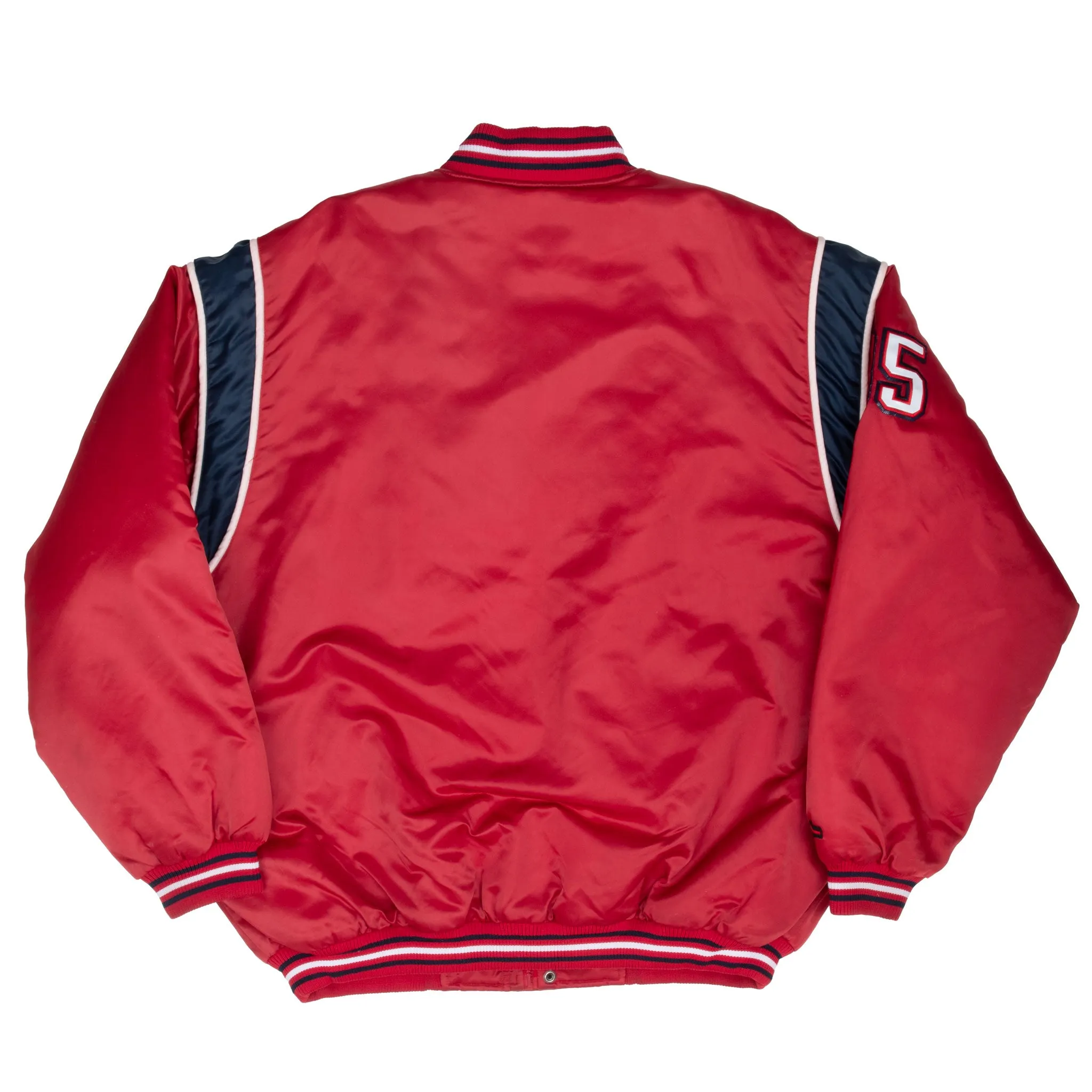 VINTAGE FUBU RED SATIN BOMBER JACKET 2000S XL