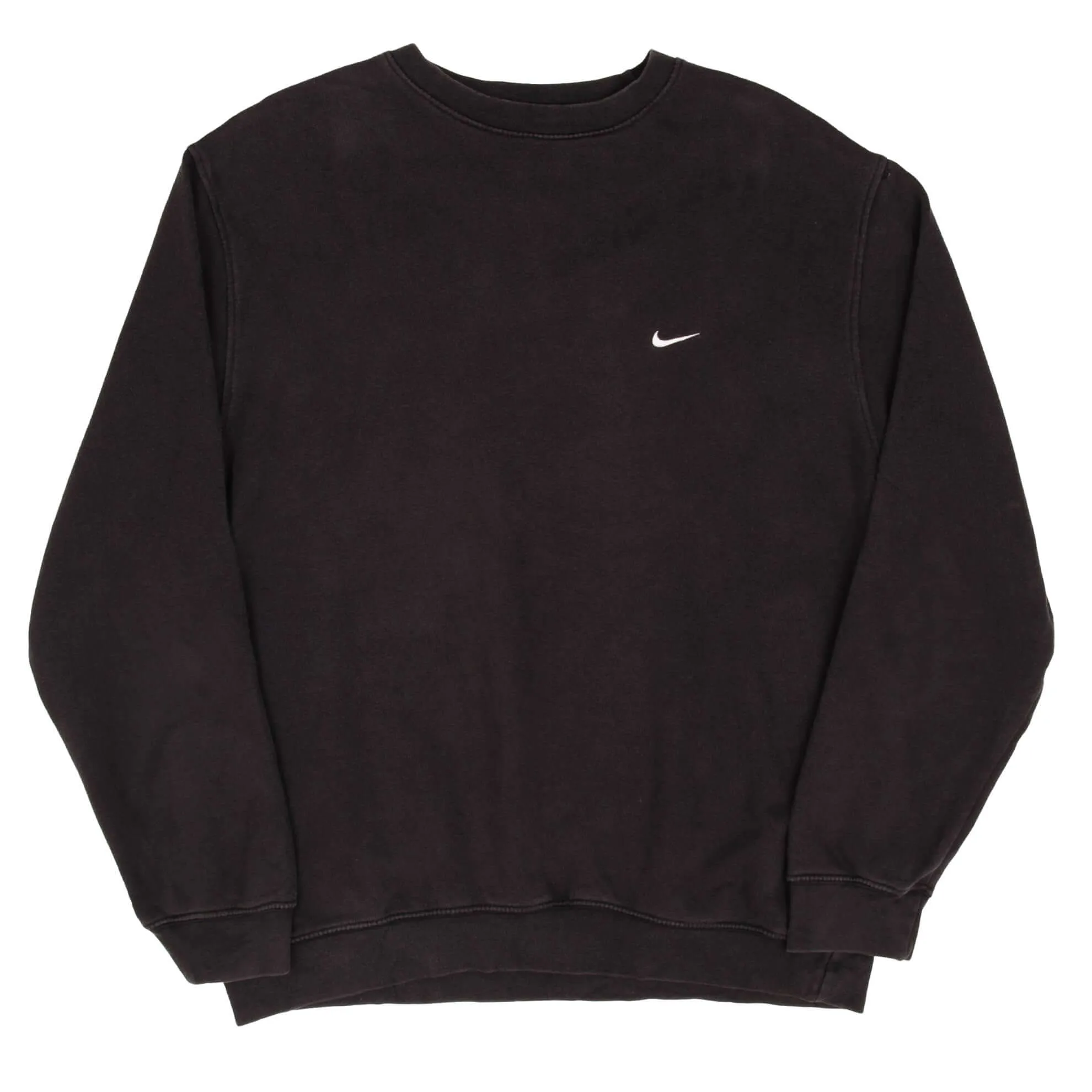 VINTAGE NIKE CLASSIC SWOOSH BLACK SWEATSHIRT 2000S XL