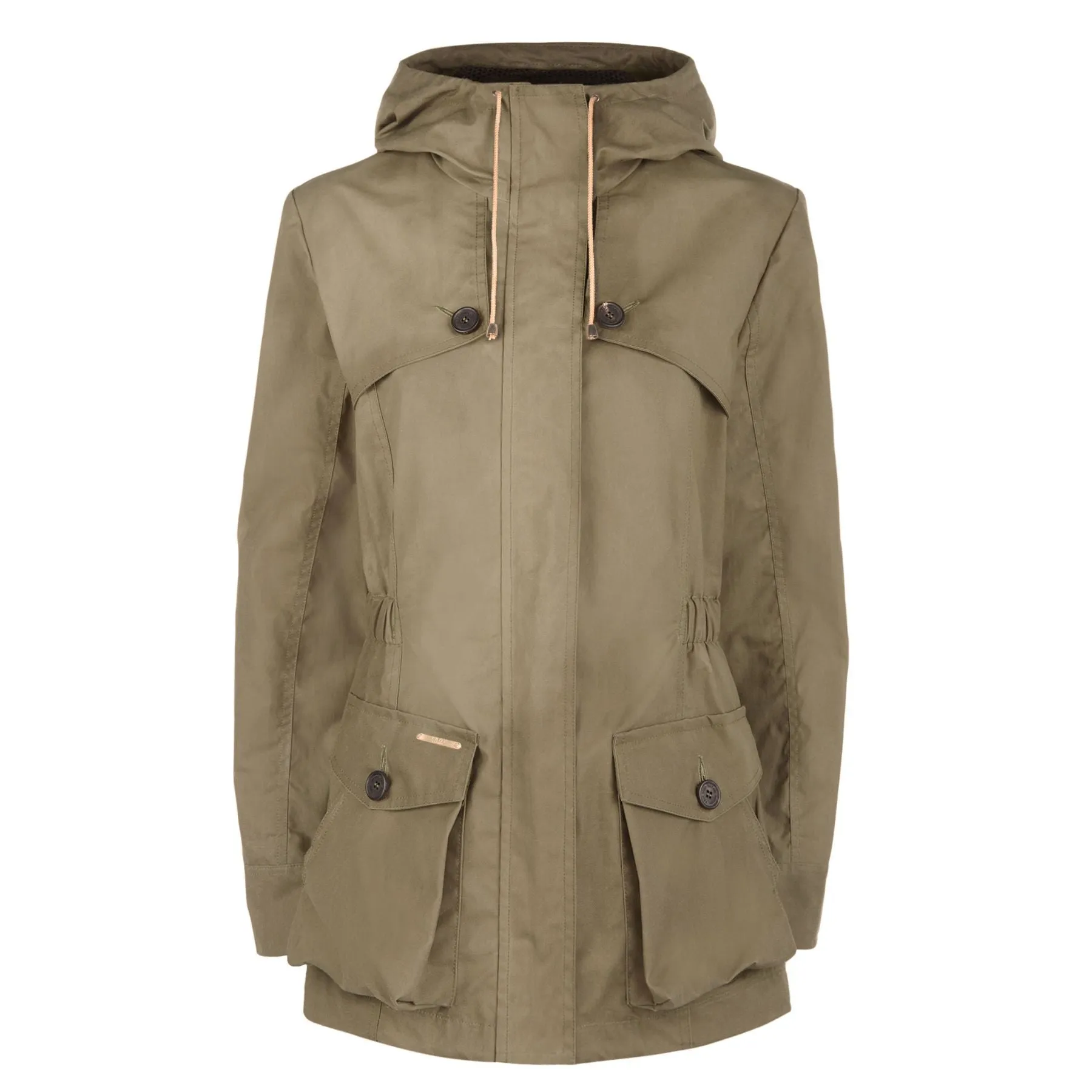 Wax Parka in Khaki