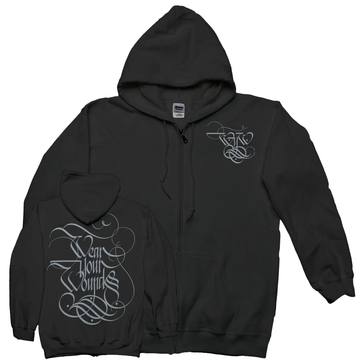 Wear Your Wounds "Logo" Zip-Up Sweatshirt