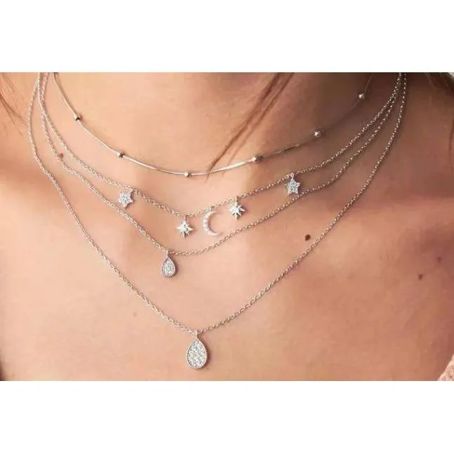 Women Multi Layer Long Necklaces & Pearl Chokers