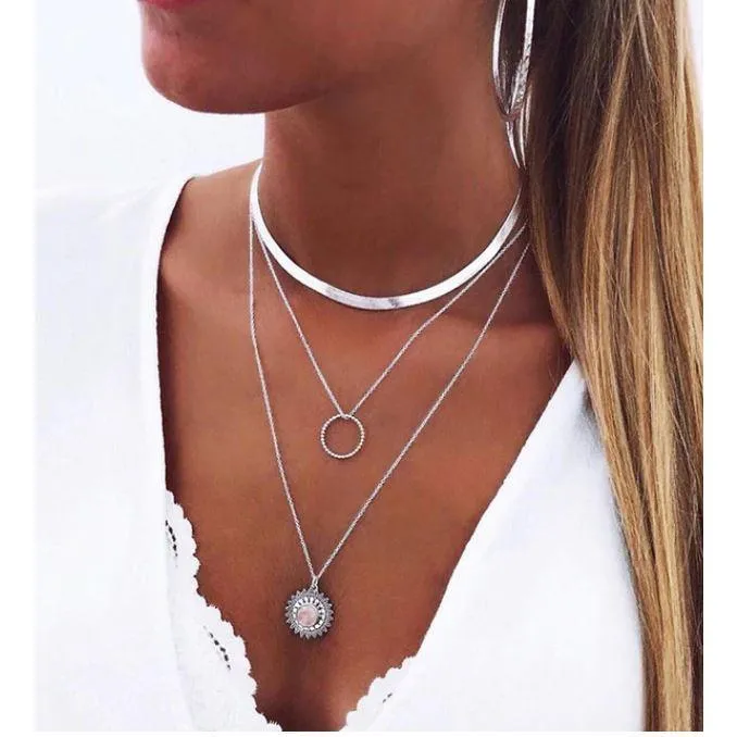 Women Multi Layer Long Necklaces & Pearl Chokers