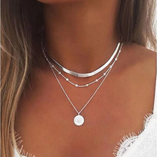 Women Multi Layer Long Necklaces & Pearl Chokers