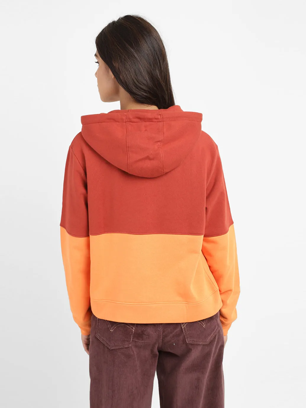 Women's Colorblock Hooded Sweatshirt