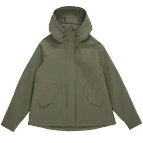 Women's Hooded Water-Resistant Parka Windbreaker Jacket