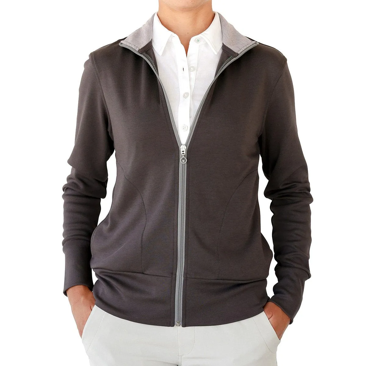 Women's INTERLOCK FULL ZIP LAYERING PIECE