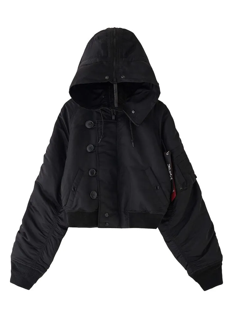 X-GIRL X ALPHA INDUSTRIES N-2B SHORT WAIST PARKA